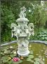Prachtige bronzen fontein met 7 spuitgaten